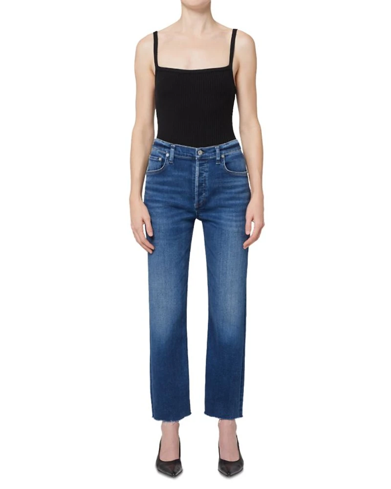 Palma High Rise Ankle Straight Jeans Ambry