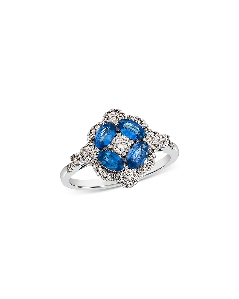 Bloomingdale's Fine Collection Blue Sapphire & Champagne Diamond Ring