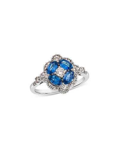 Bloomingdale's Fine Collection Blue Sapphire & Champagne Diamond Ring