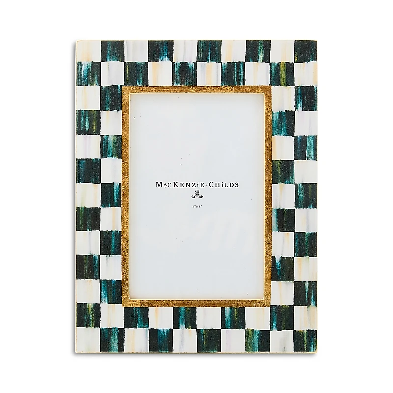 Mackenzie-Childs Courtly Check Lacquer Frame, 4 x 6