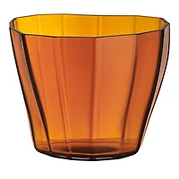 Orrefors Reed Vase Amber