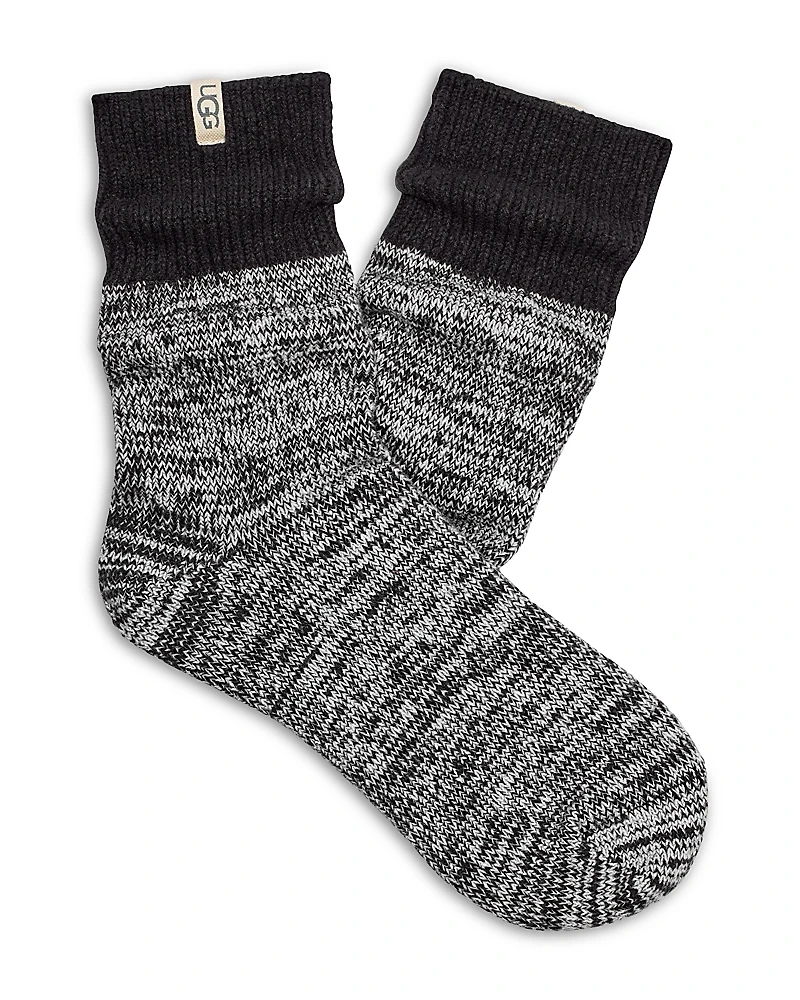 Ugg Rib Knit Slouchy Quarter Socks