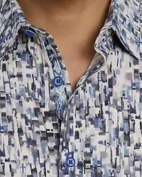 Fragment Button Front Printed Shirt