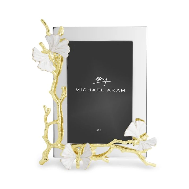 Butterfly Ginkgo Gold Reflective Frame