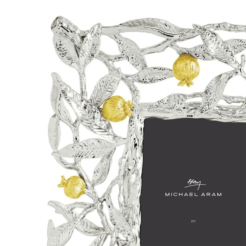 Pomegranate Silver & Gold Frame, 5" x 7"