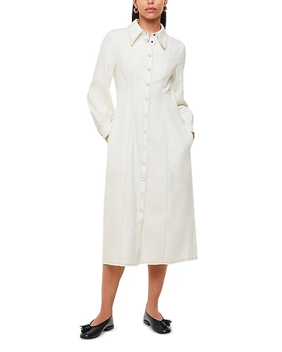 Whistles Harlowe Denim Midi Dress