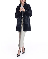 Grooved Shearling Jacket