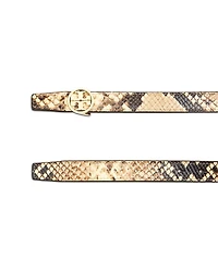 Women's Miller Snake Embossed Leather Belt
