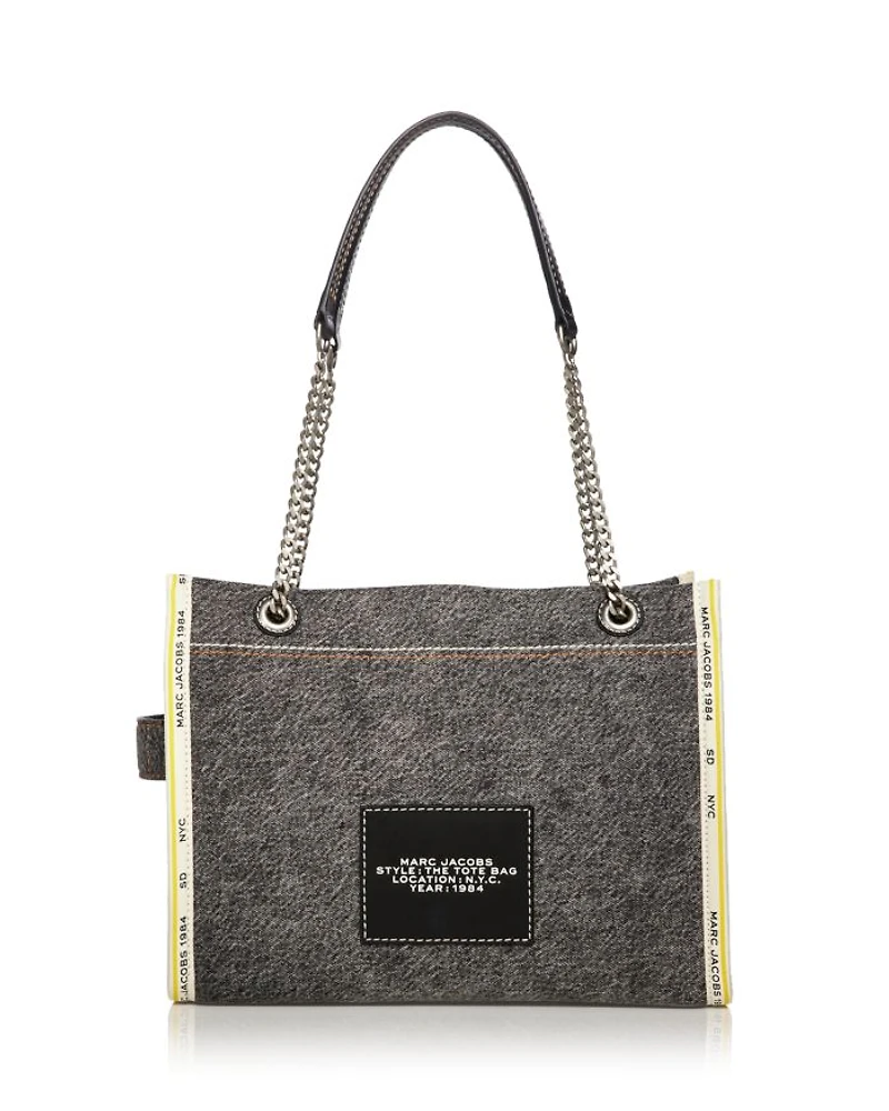 The Denim Chain Medium Tote Bag