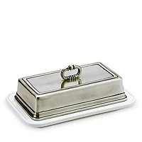 Match Convivio Ceramic Butter Dish with Pewter Cover