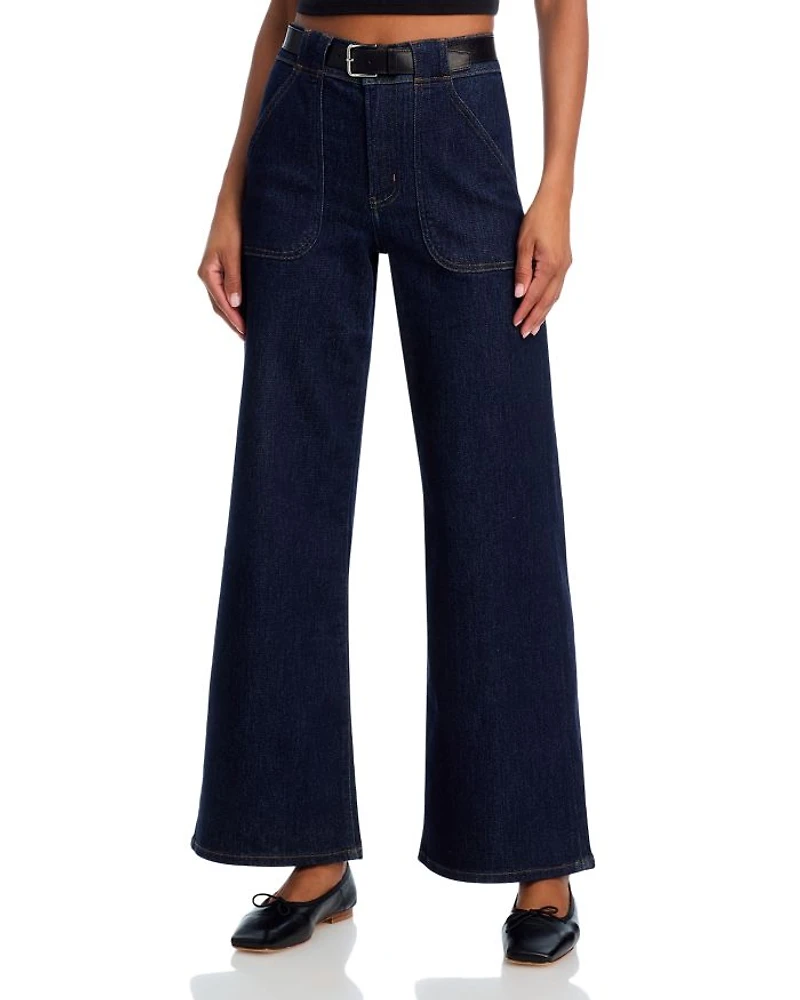 High Rise Modern Pocket Jeans Rinse