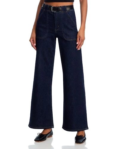 High Rise Modern Pocket Jeans Rinse