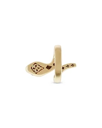 18K Yellow Gold Serpent Diamond & Emerald Snake Ring - Exclusive, Italy Campaign