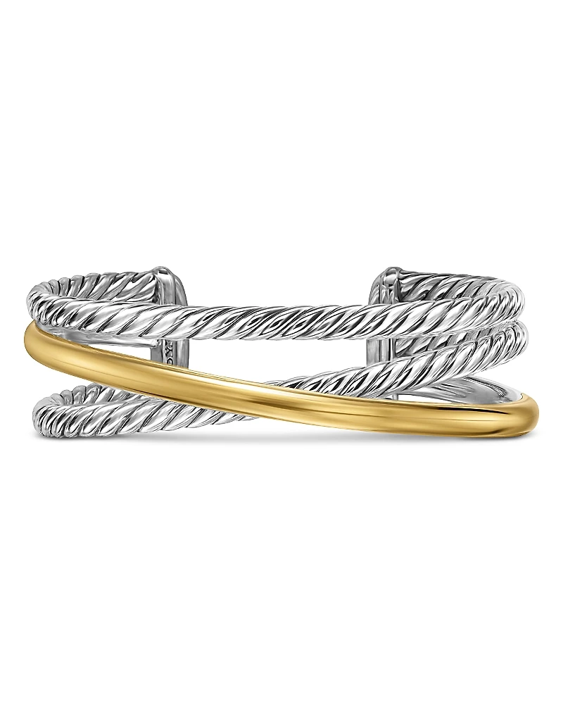 David Yurman Crossover Three Row Cuff Bracelet