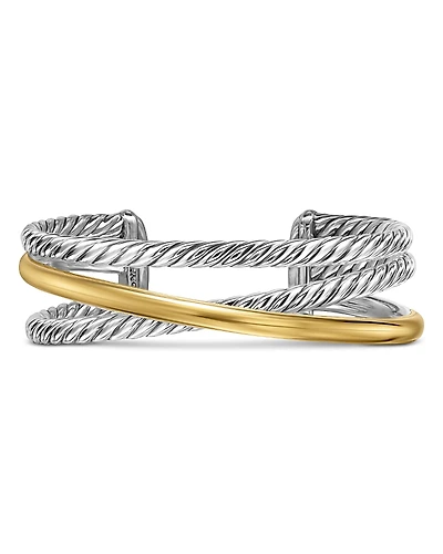 David Yurman Crossover Three Row Cuff Bracelet