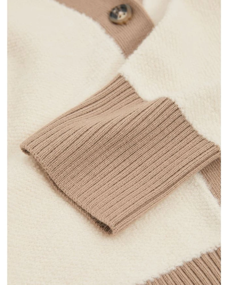 Brie Color Blocked Cardigan