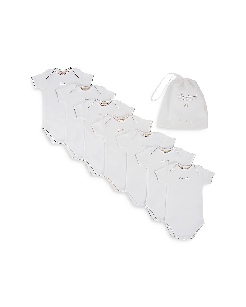 Bonpoint Unisex 7-Piece Bodysuit Set - Baby