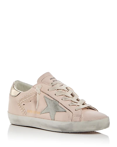 Golden Goose Women's Super-Star Embellished Low Top Sneakers