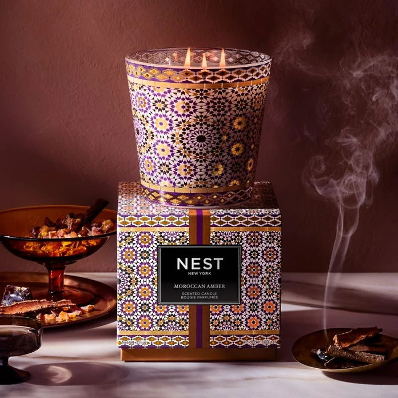 Moroccan Amber 3-Wick Candle, 21.1 oz.