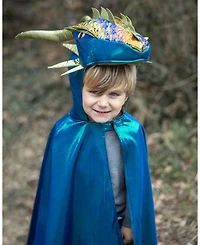 Emerald The Metallic Dragon Cape - Ages 3-6 Years