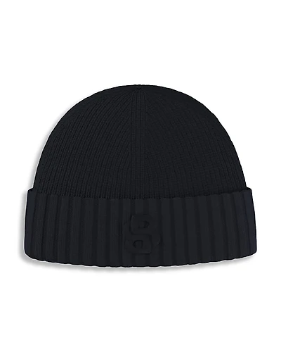 Boss Hugo Boss Edo Wool Blend Ribbed Knit Beanie