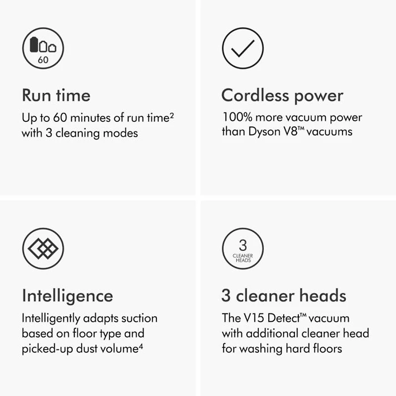V15s Detect Submarine™ Wet & Dry Vacuum Cleaner | Yellow/Nickel
