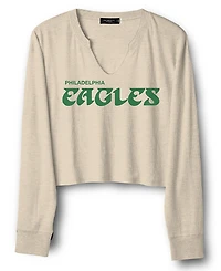 Junk Food Clothing Women's Nfl Philadelphia Eagles Sunday Cropped Thermal