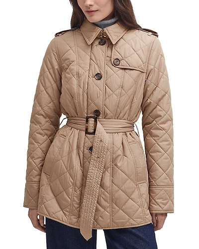 Barbour Tummel Box Quilt Trench Jacket