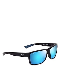 Maui Jim Uila Rectangular Wrap Sunglasses, 62mm