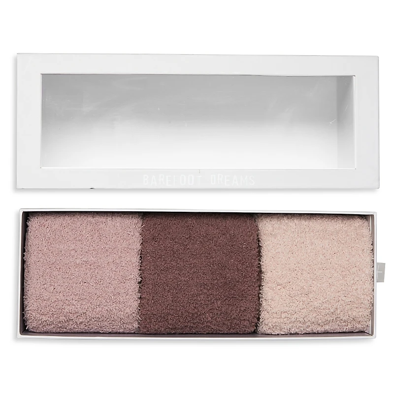 Barefoot Dreams CozyChic Women's 3 Pair Sock Set