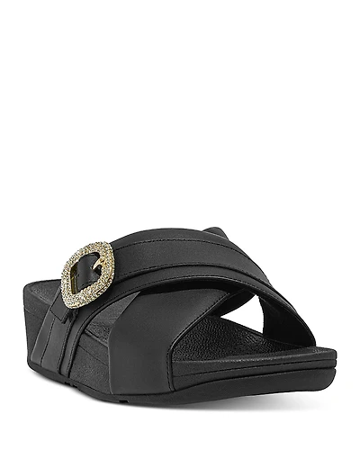 FitFlop Women's Lulu Crystal Buckle Sandals