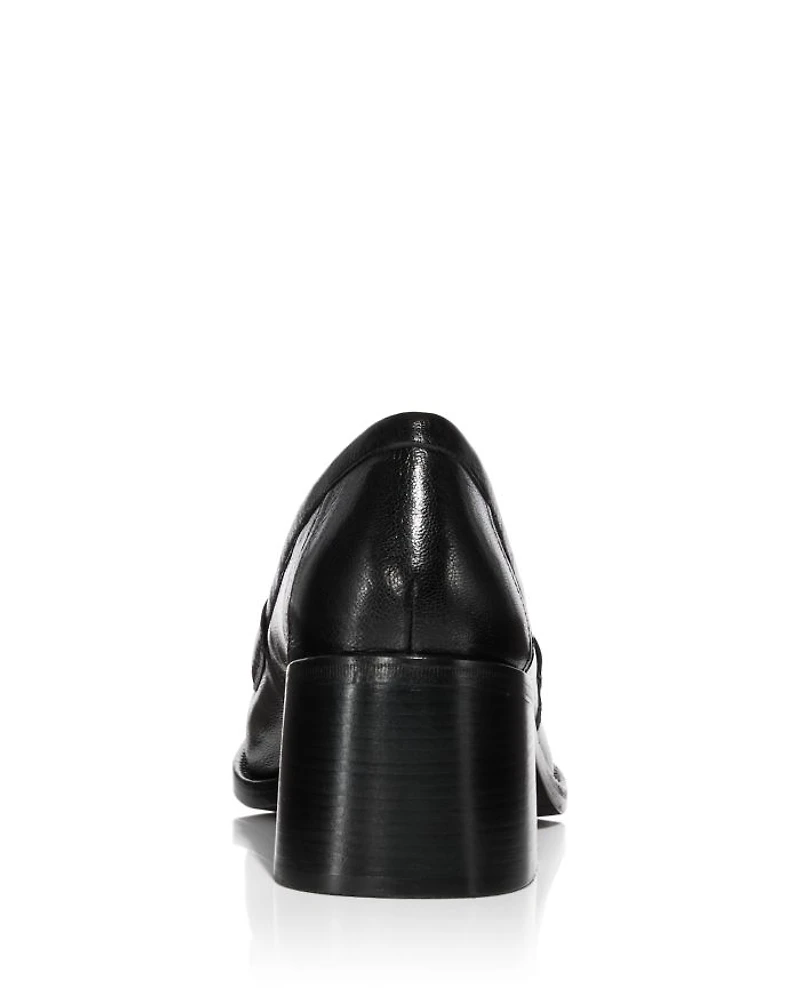 Women's Classic High Heel Loafer Pumps