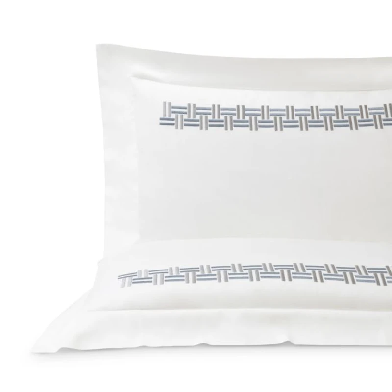 Basketweave Embroidery Sham