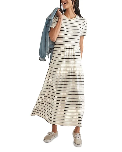 Marine Layer Tiered Midi Dress