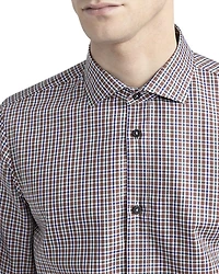 Printed Twill Button Front Shirt
