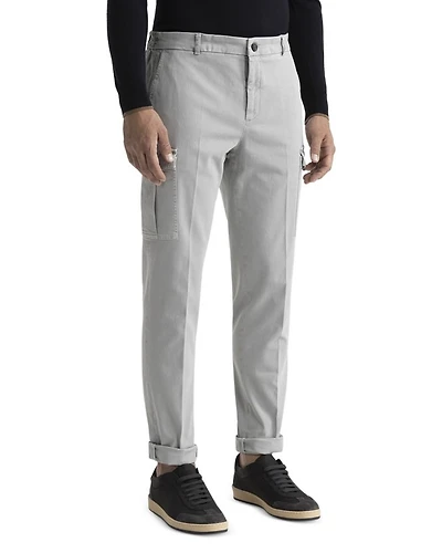 Cotton Blend Regular Fit Cargo Chino Pants