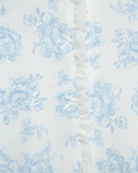 Girls' Roses Print Footie With Headband - Baby