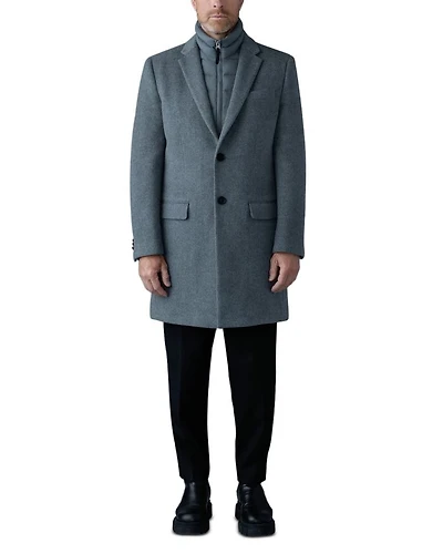 3-in-1 Wool Coat with Removable Down Liner