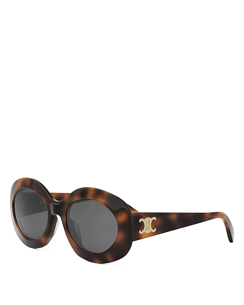 Celine Triomphe Round Sunglasses, 54mm