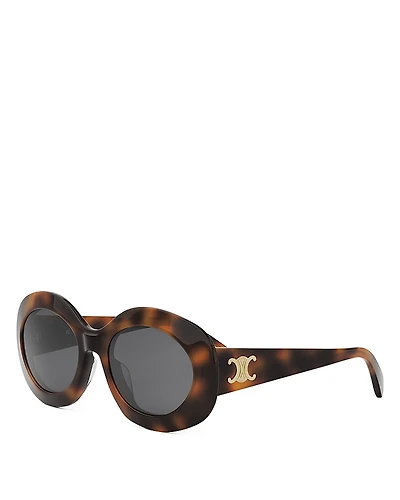 Celine Triomphe Round Sunglasses, 54mm