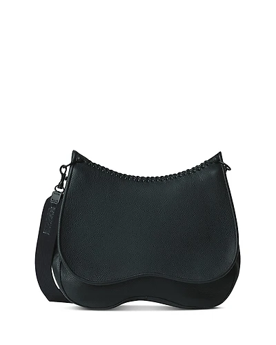 Callista Grained Leather Saddle Bag