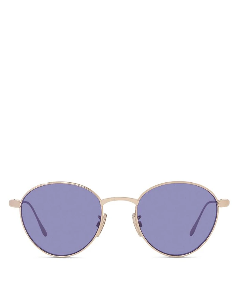 Slim Round Sunglasses, 49mm
