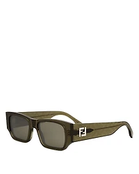 Fendi Ff Squared Rectangular Sunglasses, 54mm