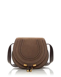Chloe Marcie Small Suede Saddle Bag