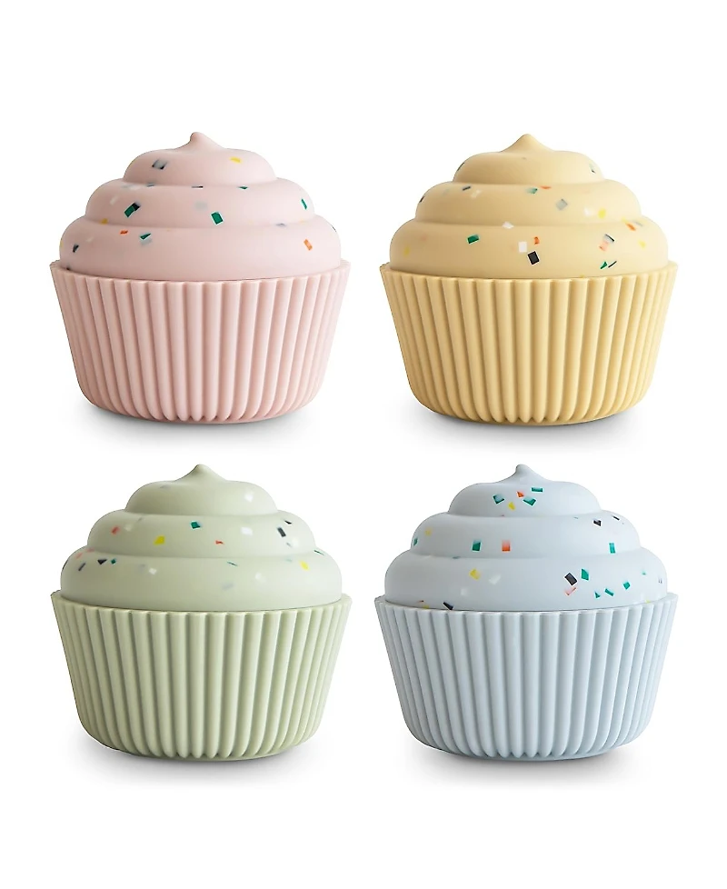 Mushie Mix and Match Cupcake Toy - Ages - 10 Months +