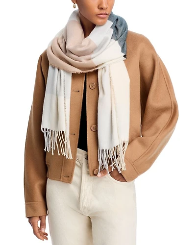 Metallic Color Block Scarf