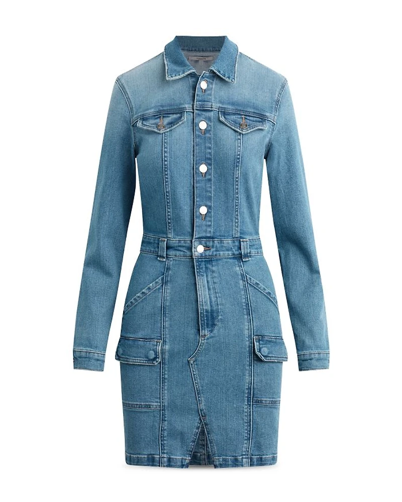 Reconstructed Denim Shirt Dress