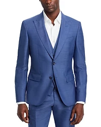 Huge 3 Piece Peak Lapel Slim Fit Suit