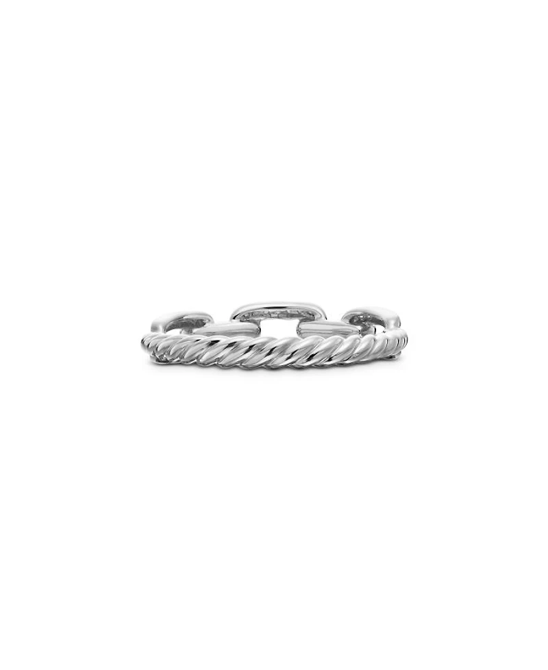 8K White Gold Stax Diamond Link Statement Ring