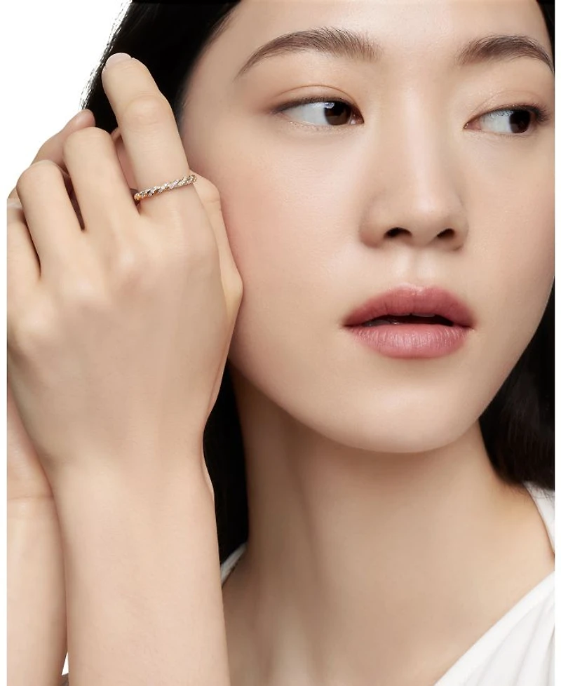 Paveflex Ring with Diamonds 18K Gold